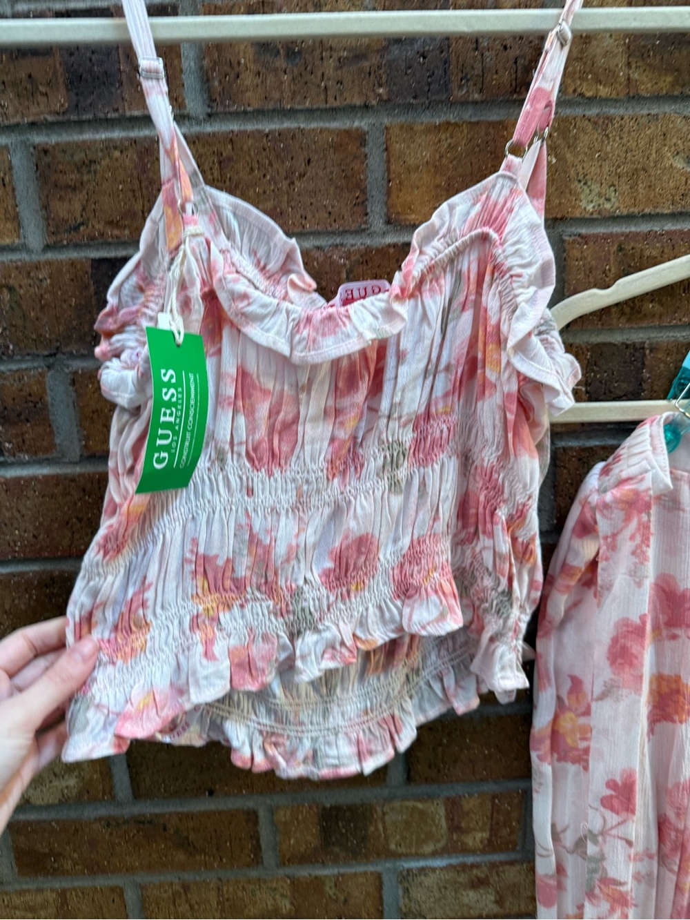 Guess Pink Floral White Matching Set - Picture 5 of 6